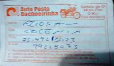 Cupom sorteado