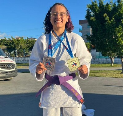 Una no pódio: Laura Dantas conquista duas medalhas em competição estadual de judô em Jequié