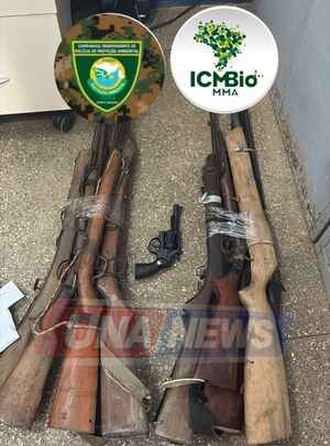 Una: Operação da CIPPA e ICMBio apreende armas usadas na caça ilegal em áreas protegidas