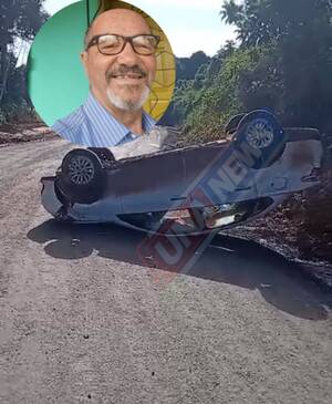 Una: Motorista sofre grave acidente na BA-676 e é transferido para o Hospital Costa do Cacau