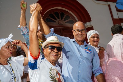 Pré-candidato a deputado estadual Gazo visita Canavieiras e reforça ações sociais durante agenda na Festa de São Boaventura